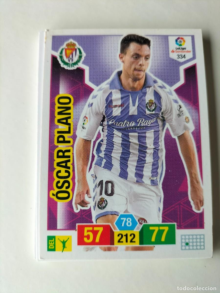 Cromos de F&uacute;tbol: 1 CROMO FICHA PANINI ADRENALYN TEMPORADA 18-19 2018-2019 REAL VALLADOLID 334 OSCAR PLANO