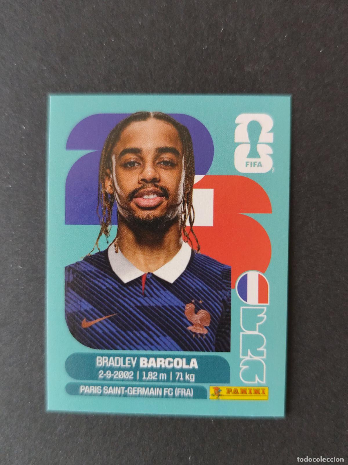 Cromos de F&uacute;tbol: FRA16 BRADLEY BARCOLA 16 FRANCIA MUNDIAL FIFA WORLD CUP 2026 STICKER PANINI SIN PEGAR