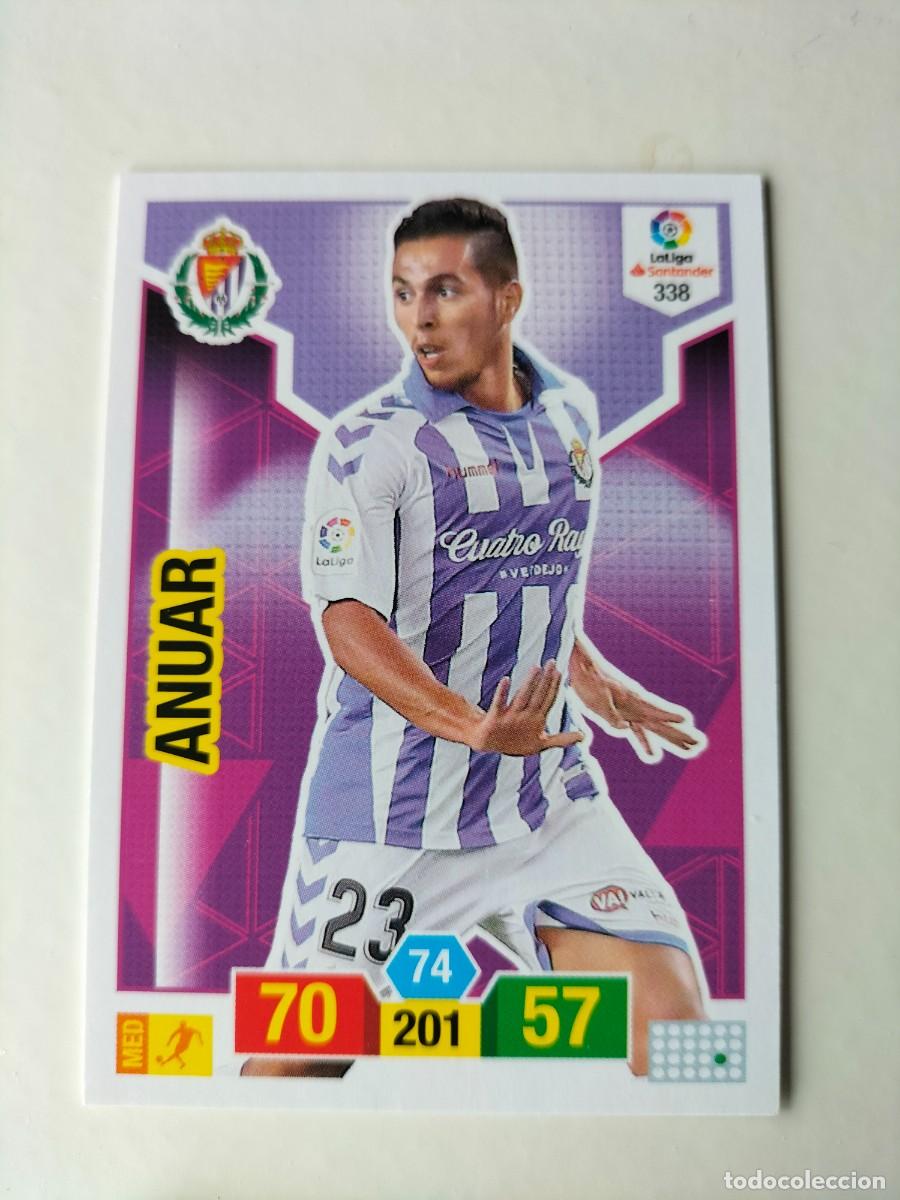 Cromos de F&uacute;tbol: 1 CROMO FICHA PANINI ADRENALYN TEMPORADA 18-19 2018-2019 REAL VALLADOLID 338 ANUAR