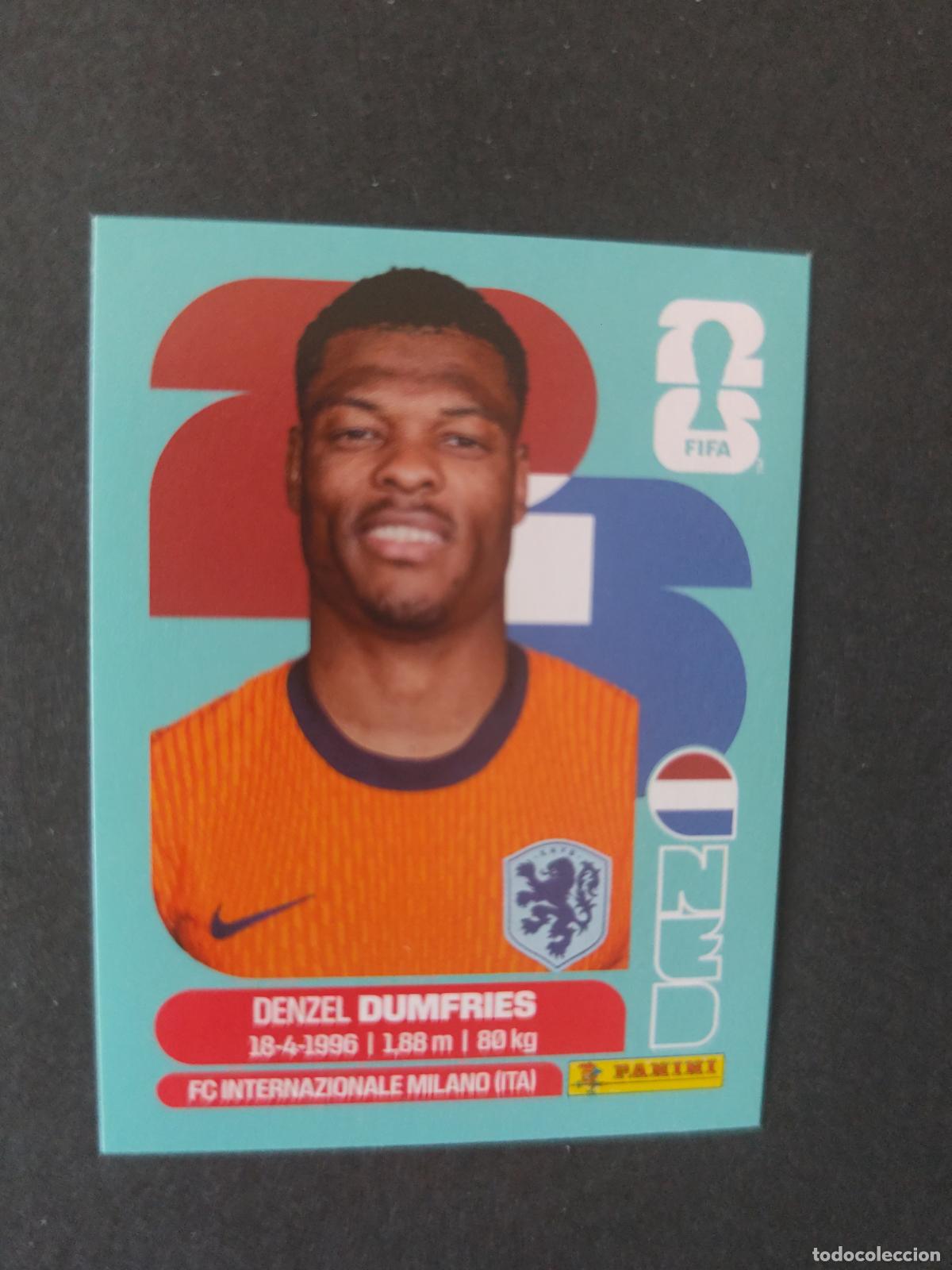 Cartes &agrave; collectionner de Football: NED6 DENZEL DUMFRIES 6 PA&Iacute;SES BAJOS HOLANDA MUNDIAL FIFA WORLD CUP 2026 STICKER PANINI SIN PEGAR