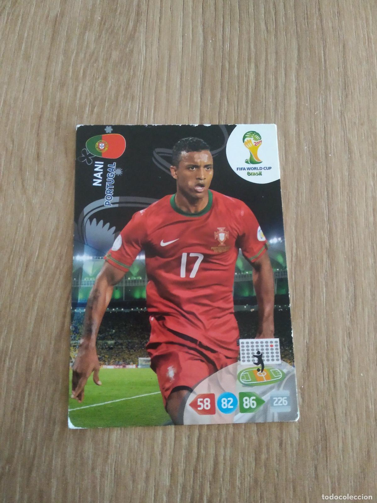 Figurine di Calcio: NANI PORTUGAL CROMO FUTBOL PANINI ADRENALYN 2014 WORLD CUP COPA DEL MUNDO