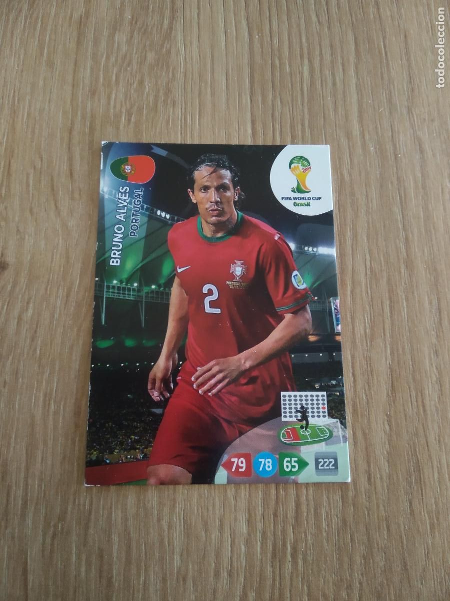 Figurine di Calcio: BRUNO ALVES PORTUGAL CROMO FUTBOL PANINI ADRENALYN 2014 WORLD CUP COPA DEL MUNDO