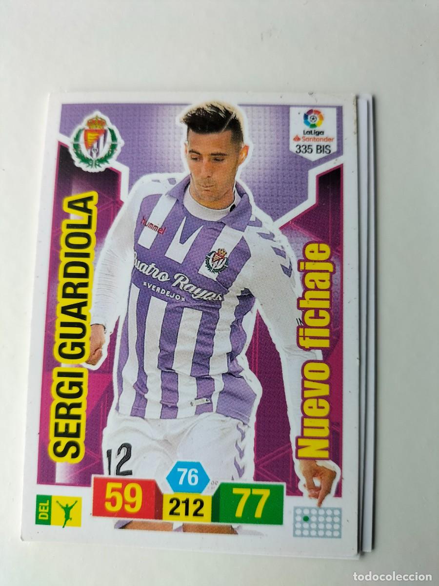 Figurine di Calcio: 1 CROMO FICHA PANINI ADRENALYN TEMPORADA 18-19 2018-2019 REAL VALLADOLID 335 bis SERGI GUARDIOLA