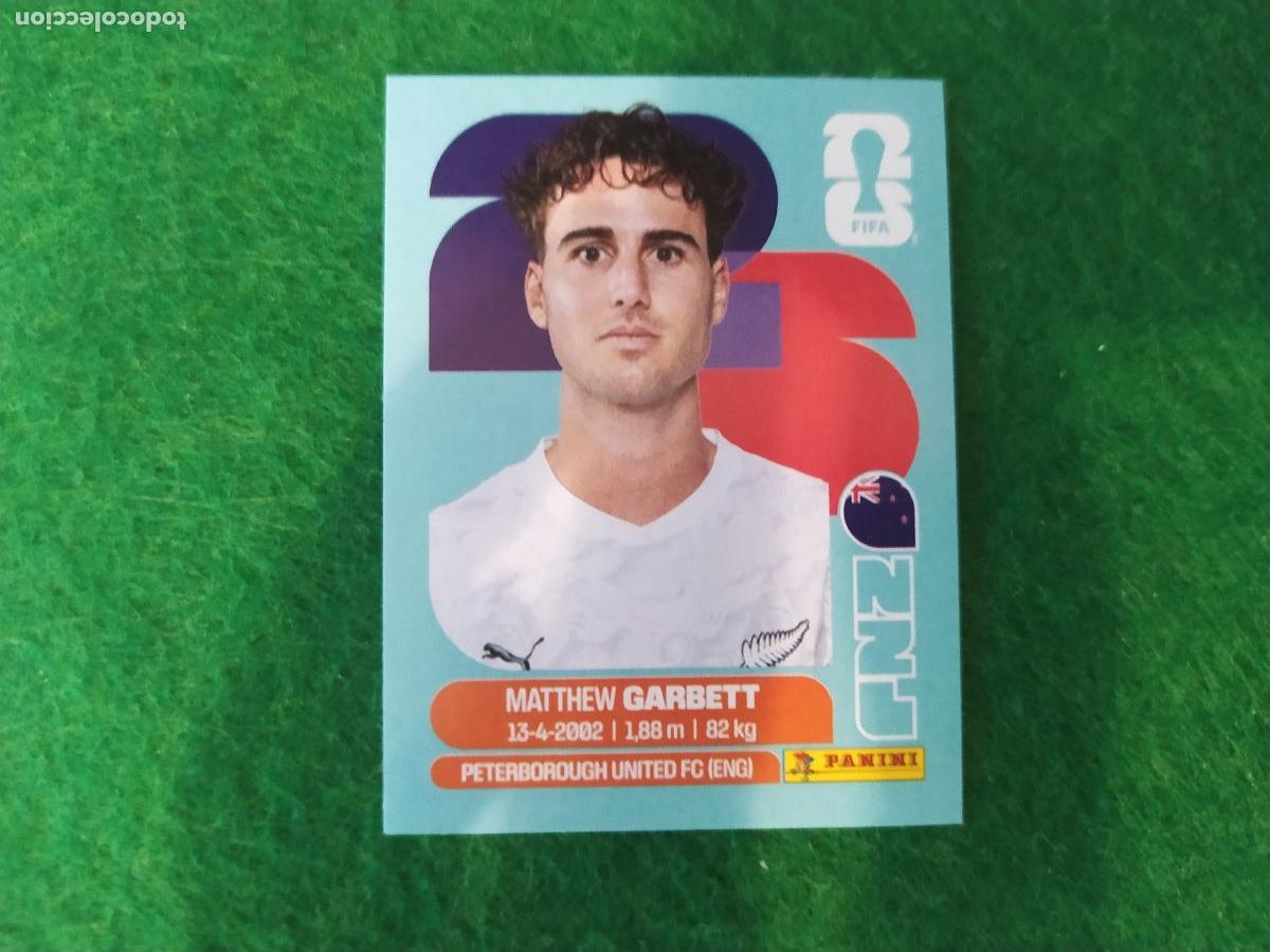 Figurine di Calcio: OFFICIAL STICKER COLLECTION WORLD CUP MUNDIAL 2026 - NUEVA ZELANDA N&ordm; 14 GARBETT