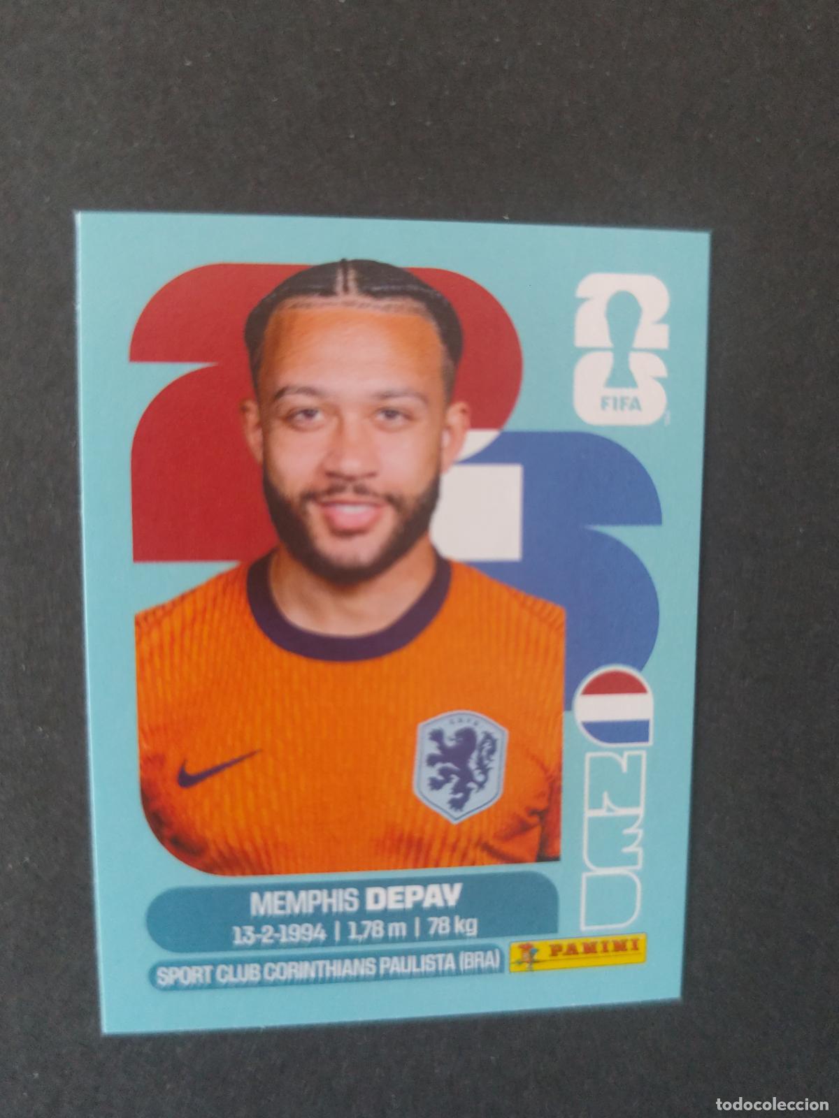 Figurine di Calcio: NED17 MEMPHIS DEPAY 17 PA&Iacute;SES BAJOS HOLANDA MUNDIAL FIFA WORLD CUP 2026 STICKER PANINI SIN PEGAR