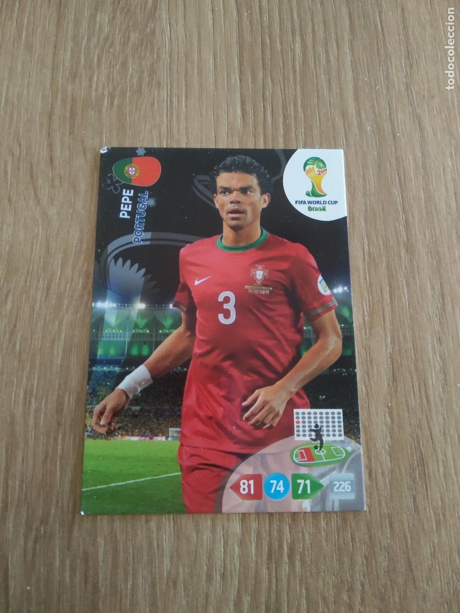 Figurine di Calcio: PEPE PORTUGAL CROMO FUTBOL PANINI ADRENALYN 2014 WORLD CUP COPA DEL MUNDO