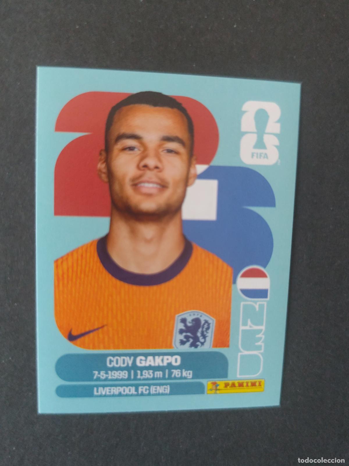 Figurine di Calcio: NED20 CODY GAKPO 20 PA&Iacute;SES BAJOS HOLANDA MUNDIAL FIFA WORLD CUP 2026 STICKER PANINI SIN PEGAR