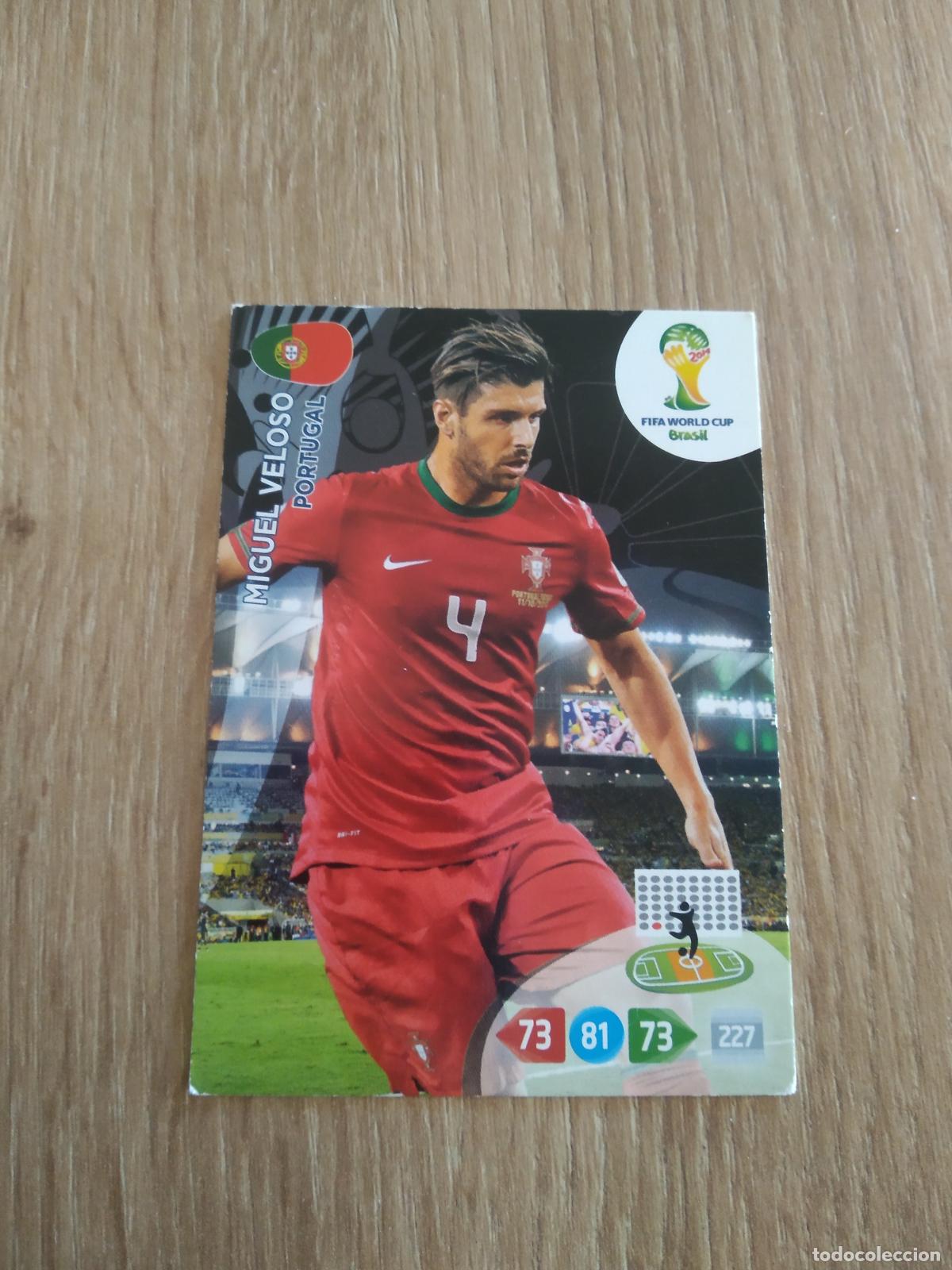 Figurine di Calcio: MIGUEL VELOSO PORTUGAL CROMO FUTBOL PANINI ADRENALYN 2014 WORLD CUP COPA DEL MUNDO