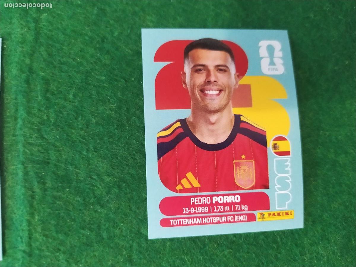 Figurine di Calcio: OFFICIAL STICKER COLLECTION WORLD CUP MUNDIAL 2026 - ESPA&Ntilde;A N&ordm; 6 PEDRO PORRO