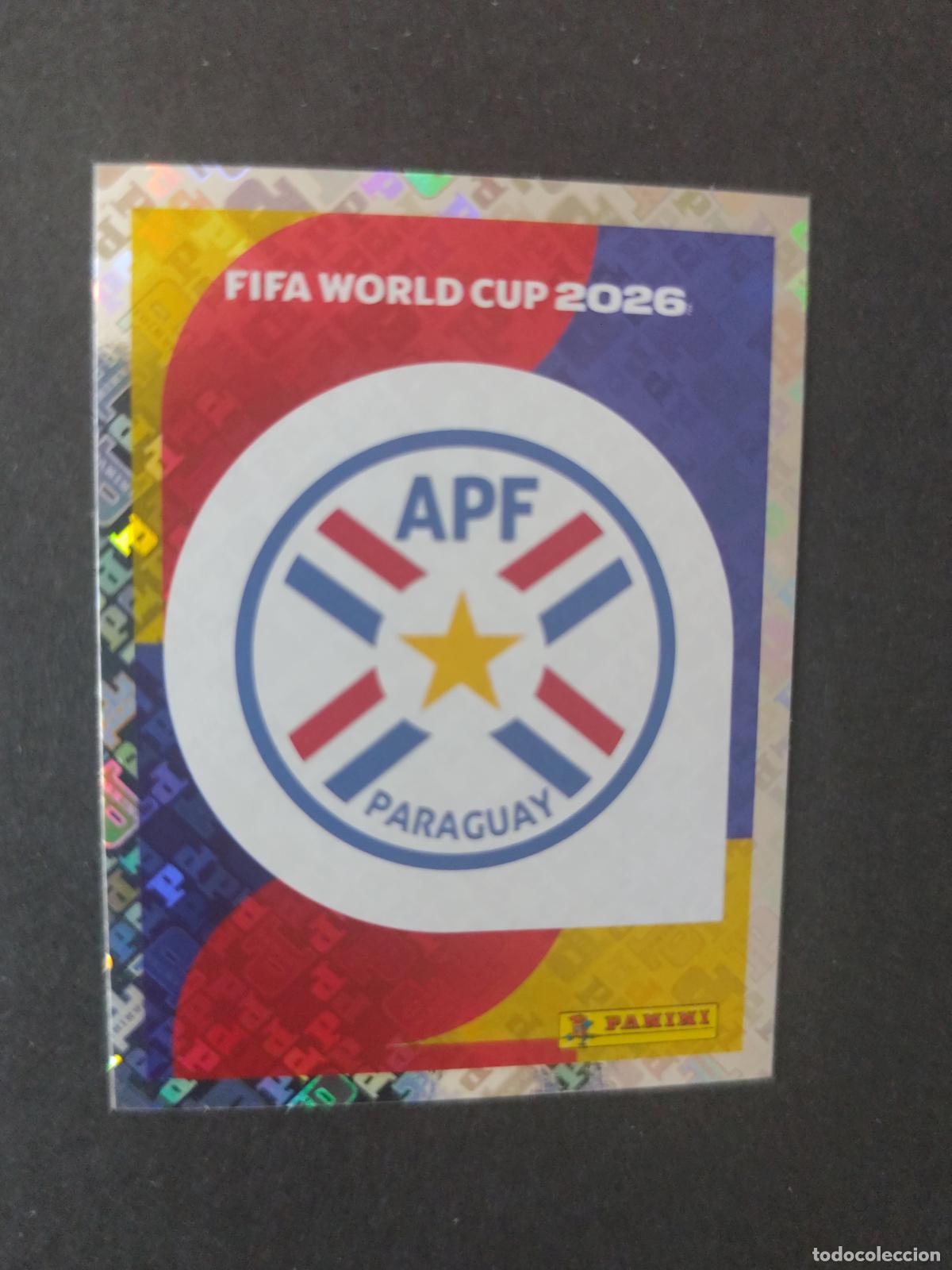 Football Stickers: PAR1 EMBLEM ESCUDO 1 PARAGUAY MUNDIAL FIFA WORLD CUP 2026 STICKER PANINI SIN PEGAR