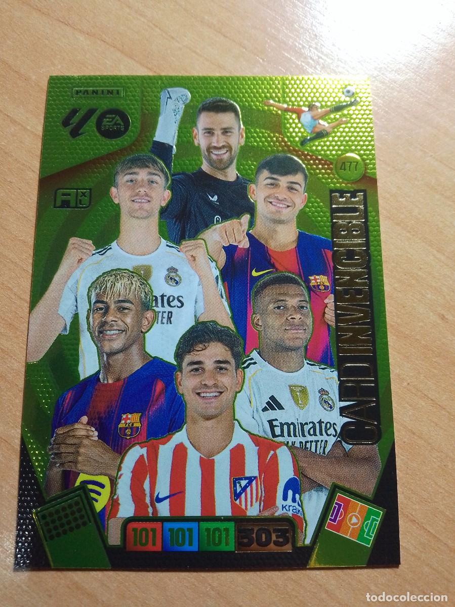 Cromos de F&uacute;tbol: 477 CARD INVENCIBLE YAMAL MBAPPE &Aacute;LVAREZ.....25 26 ADRENALYN XL 2025 2026 NUEVA