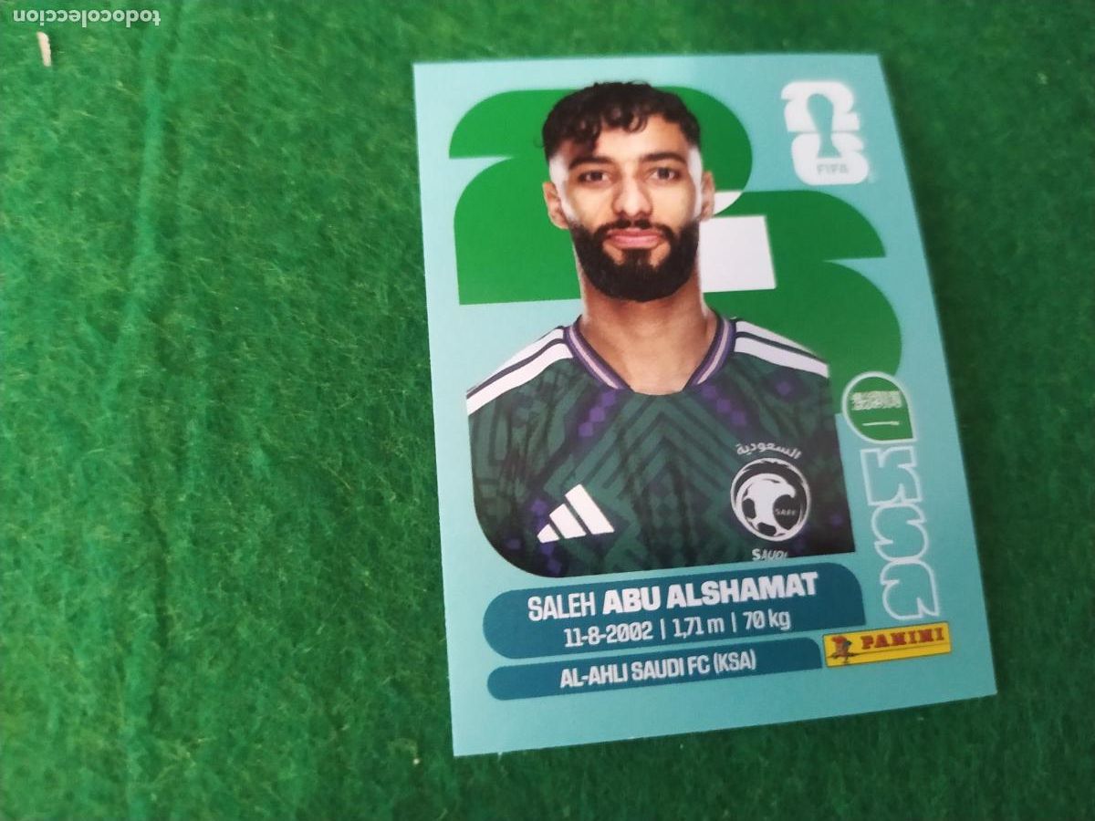 Cromos de F&uacute;tbol: OFFICIAL STICKER COLLECTION WORLD CUP MUNDIAL 2026 - ARABIA SAUDI N&ordm; 14 ABU ALSHAMAT