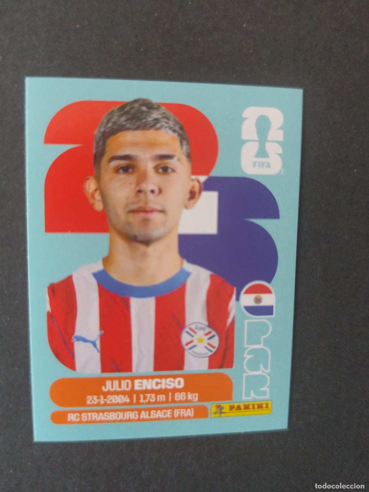 Cromos de F&uacute;tbol: PAR15 JULIO ENCISO 15 PARAGUAY MUNDIAL FIFA WORLD CUP 2026 STICKER PANINI SIN PEGAR