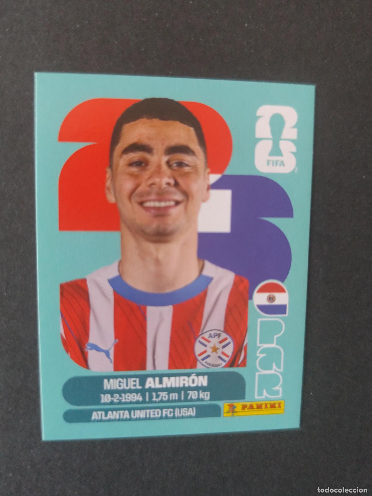 Cromos de F&uacute;tbol: PAR17 MIGUEL ALMIR&Oacute;N 17 PARAGUAY MUNDIAL FIFA WORLD CUP 2026 STICKER PANINI SIN PEGAR
