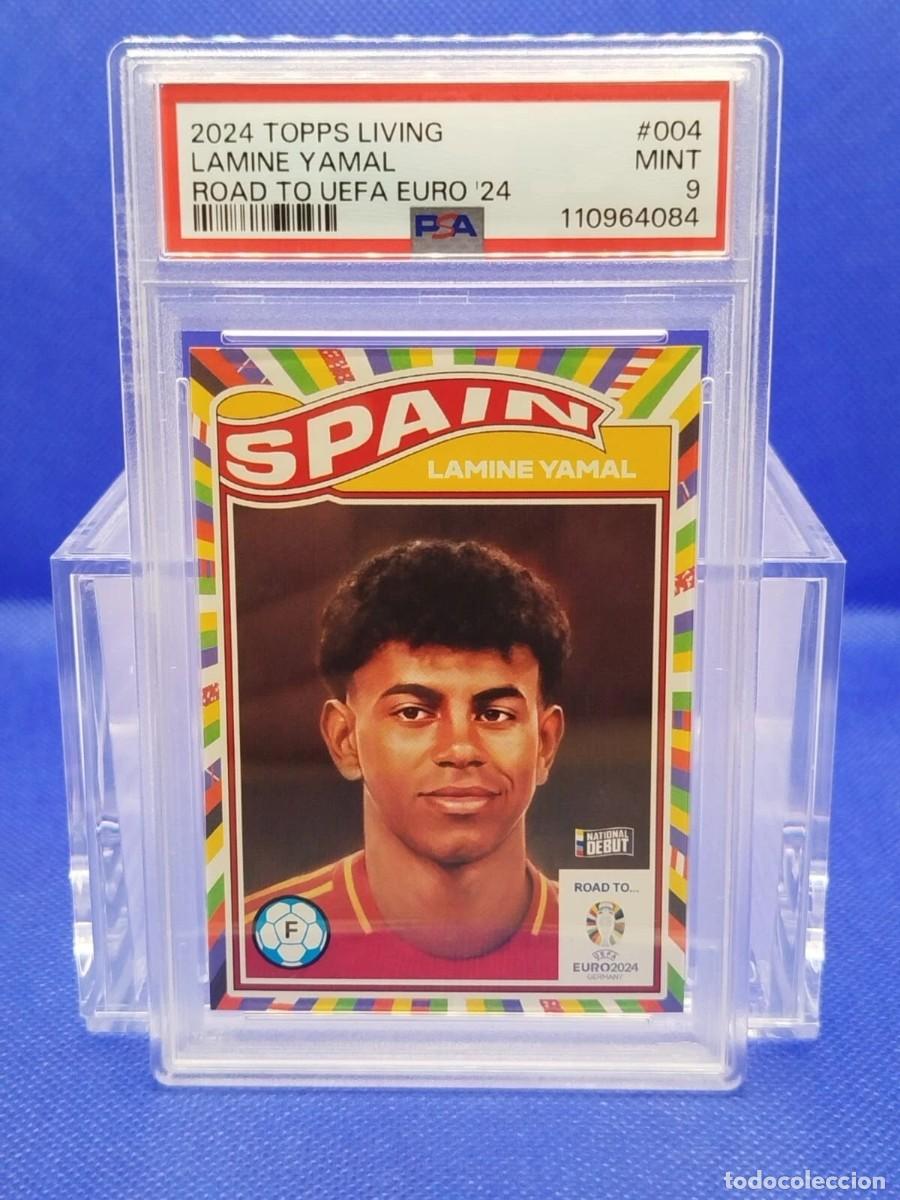 Cromos de Futebol: PSA 9 #004 #4 LAMINE YAMAL RC 23 24 TOPPS LIVING SET &rdquo;NATIONAL DEBUT&rdquo; 1/6501