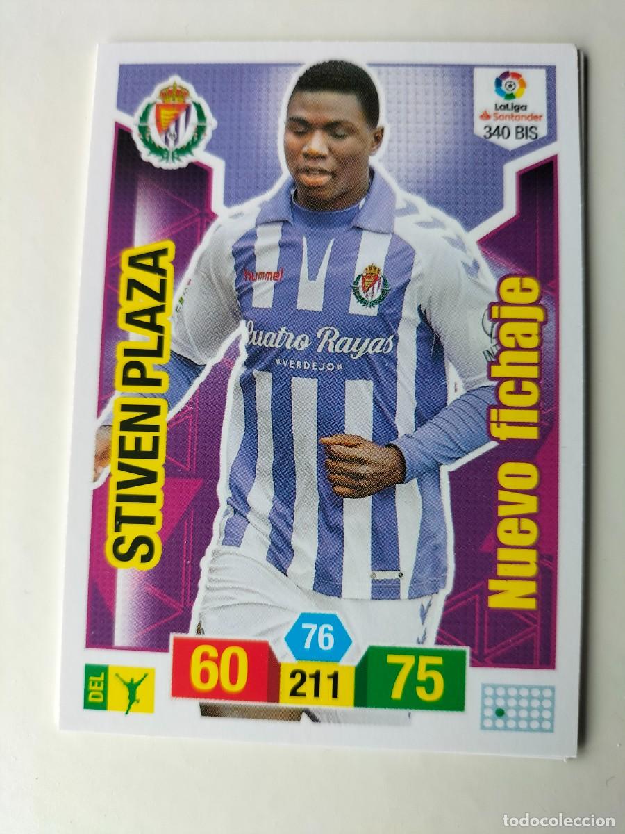 Fu&szlig;ball-Sticker: 1 CROMO FICHA PANINI ADRENALYN TEMPORADA 18-19 2018-2019 REAL VALLADOLID 340bis STIVEN PLAZA FICHAJE