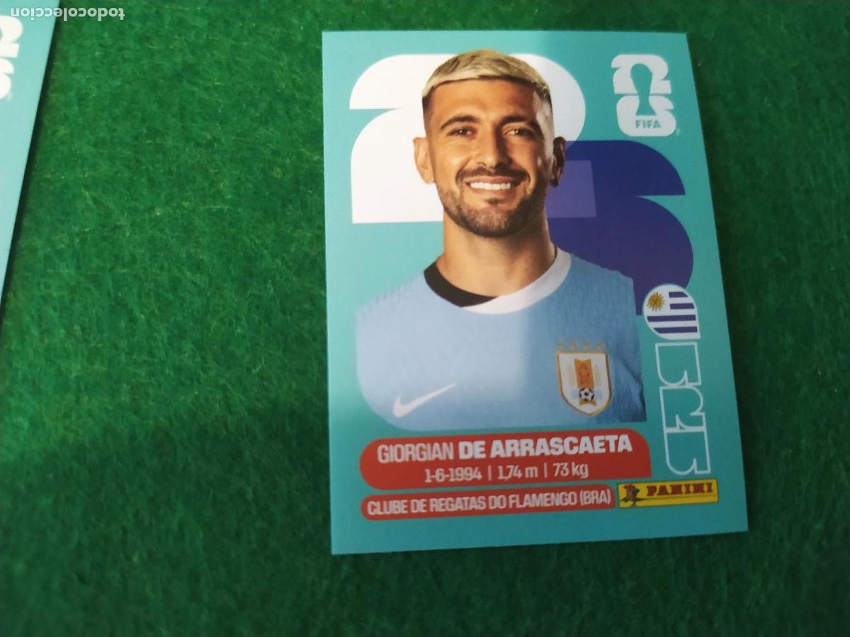 Cromos de Futebol: OFFICIAL STICKER COLLECTION WORLD CUP MUNDIAL 2026 - URUGUAY N&ordm; 11 DE ARRASCAETA