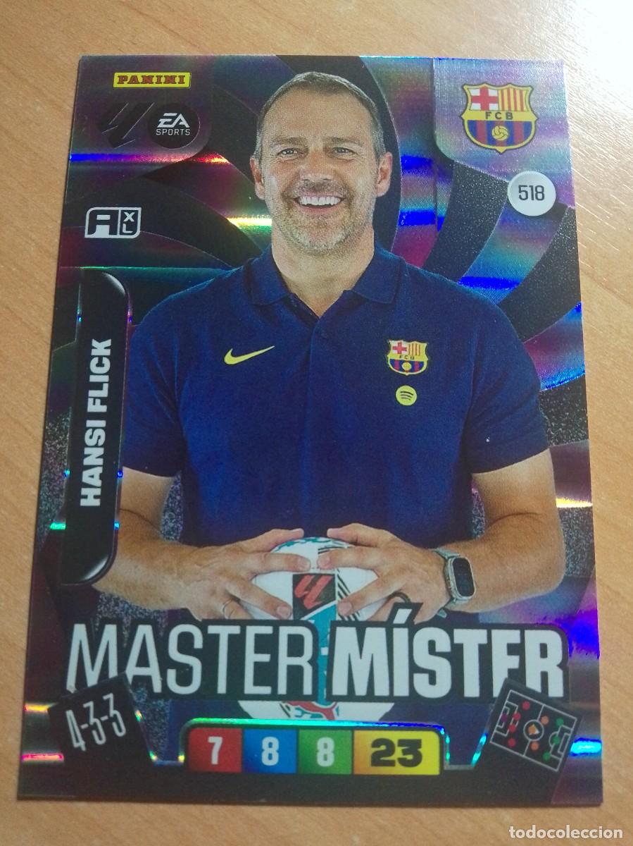 Cromos de Futebol: 518 HANSI FLICK MASTER M&Iacute;STER DEL BARCELONA 25 26 ADRENALYN XL 2025 2026
