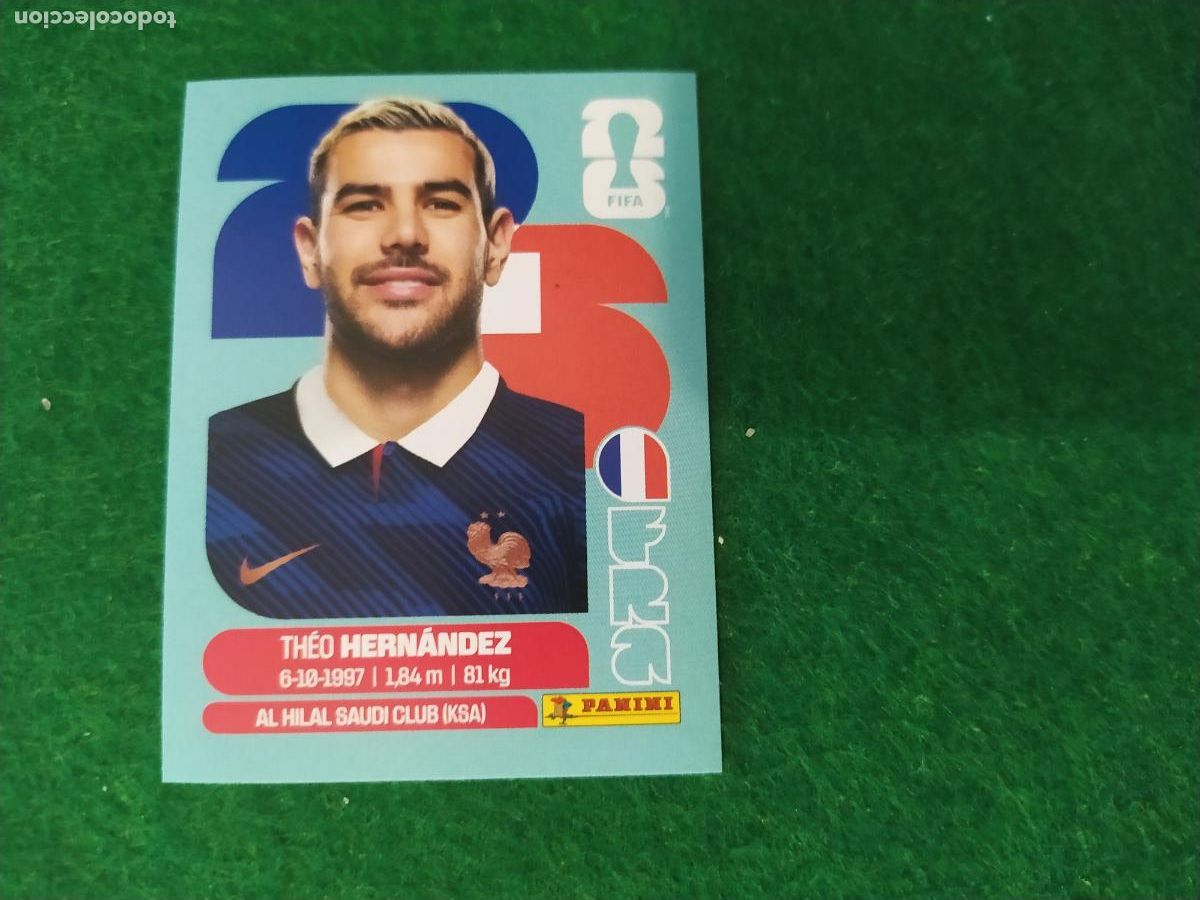 Cromos de Futebol: OFFICIAL STICKER COLLECTION WORLD CUP MUNDIAL 2026 - FRANCIA N&ordm; 3 THEO HERNANDEZ