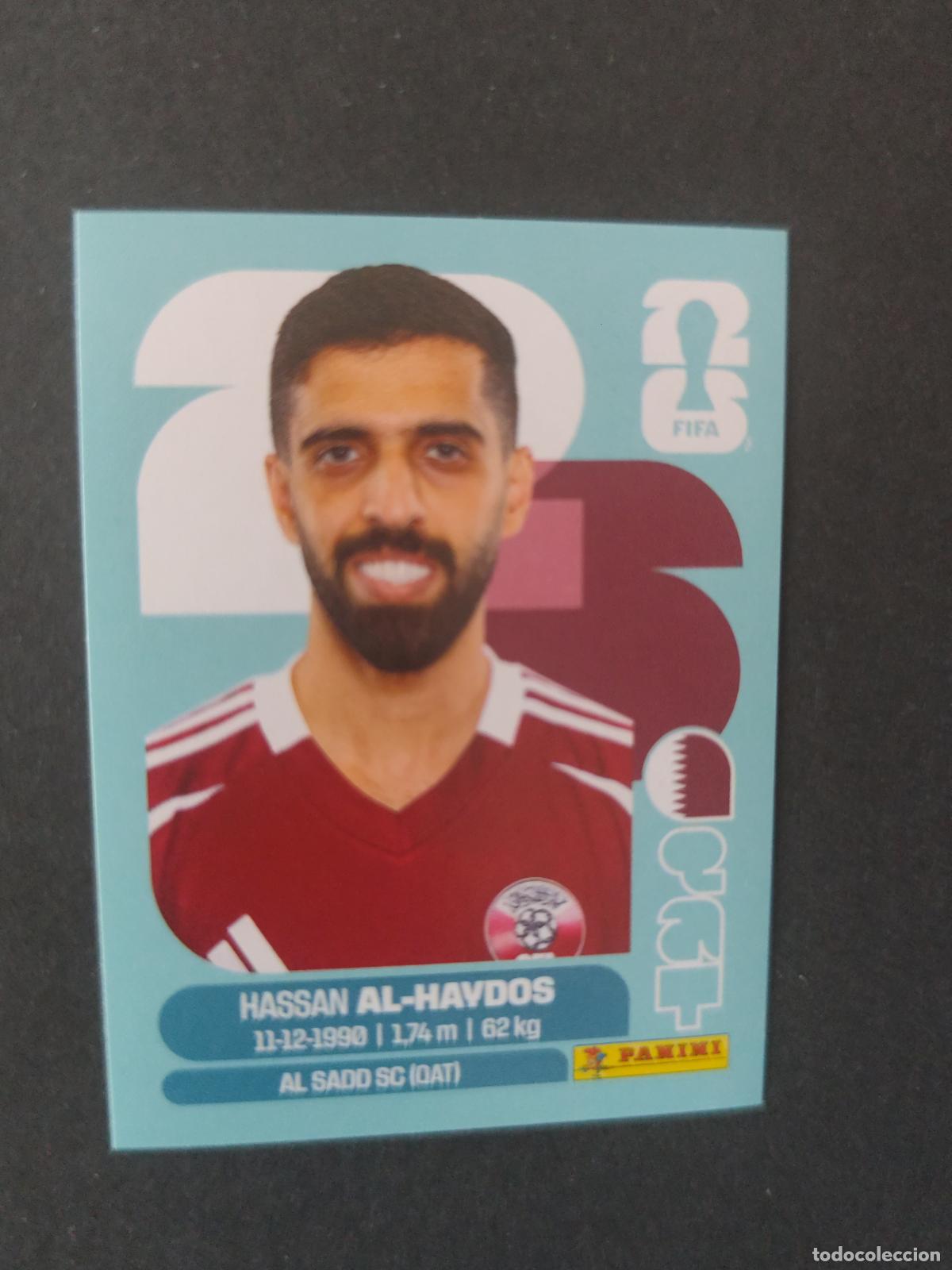 Cartes &agrave; collectionner de Football: QAT16 HASSAN AL-HAYDOS 16 QATAR CATAR MUNDIAL FIFA WORLD CUP 2026 STICKER PANINI SIN PEGAR