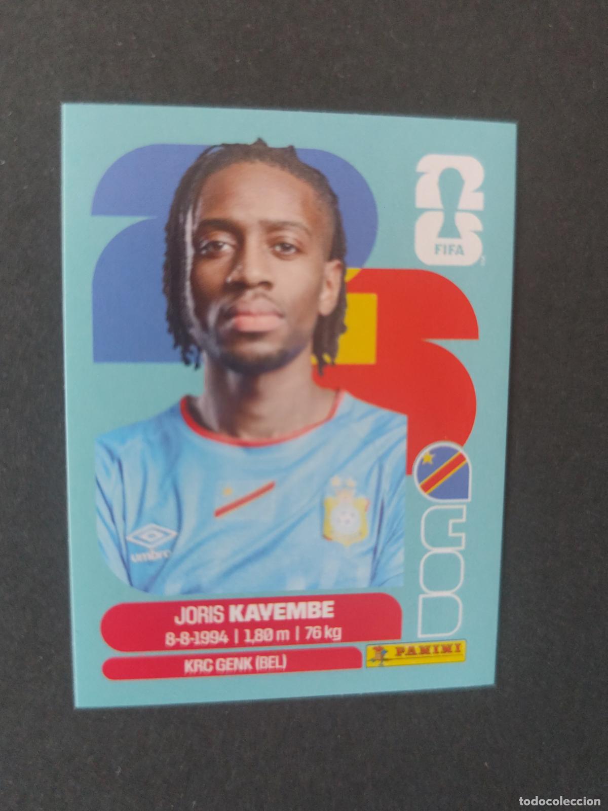 Cartes &agrave; collectionner de Football: COD7 JORIS KAYEMBE 7 CONGO MUNDIAL FIFA WORLD CUP 2026 STICKER PANINI SIN PEGAR