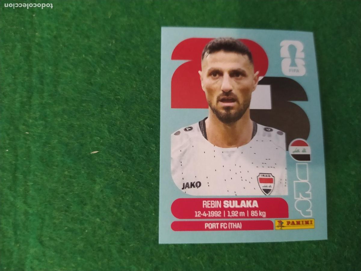 Cartes &agrave; collectionner de Football: OFFICIAL STICKER COLLECTION WORLD CUP MUNDIAL 2026 - IRAK N&ordm; 3 SULAKA