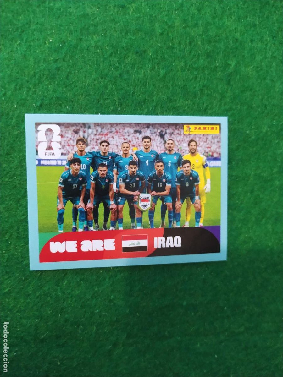 Fu&szlig;ball-Sticker: OFFICIAL STICKER COLLECTION WORLD CUP MUNDIAL 2026 - IRAK N&ordm; 13 ONCE INICIAL