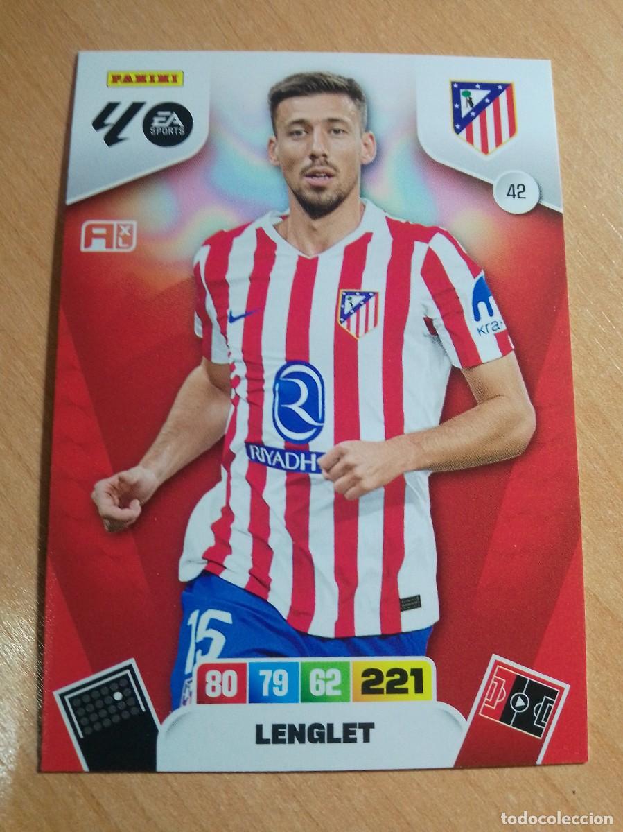 Fu&szlig;ball-Sticker: 42 LENGLET DEL ATL&Eacute;TICO DE MADRID 25 26 ADRENALYN XL 2025 2026