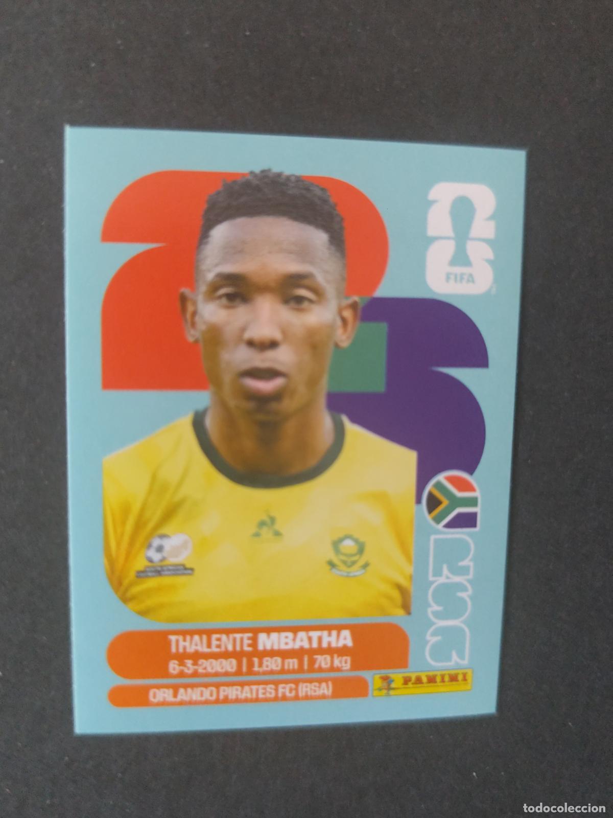 Cromos de F&uacute;tbol: RSA12 THALENTE MBATHA 12 SUD&Aacute;FRICA MUNDIAL FIFA WORLD CUP 2026 STICKER PANINI SIN PEGAR