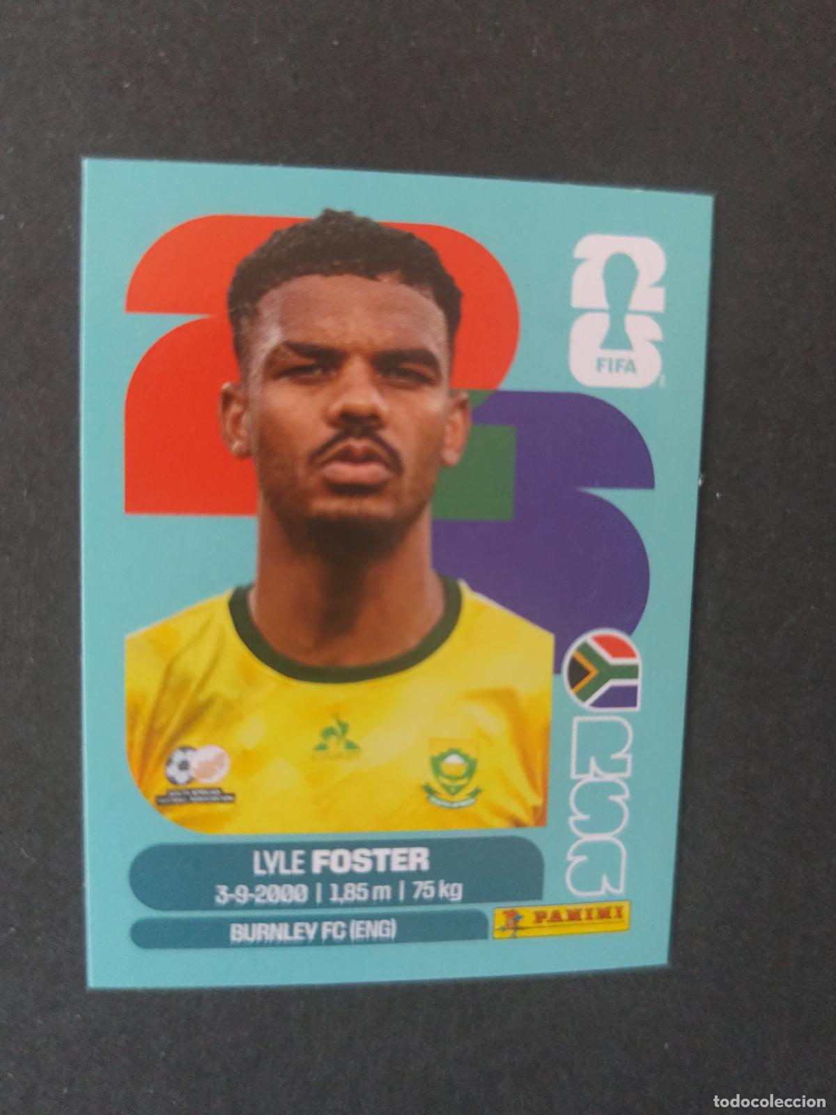 Cromos de F&uacute;tbol: RSA17 LYLE FOSTER 17 SUD&Aacute;FRICA MUNDIAL FIFA WORLD CUP 2026 STICKER PANINI SIN PEGAR