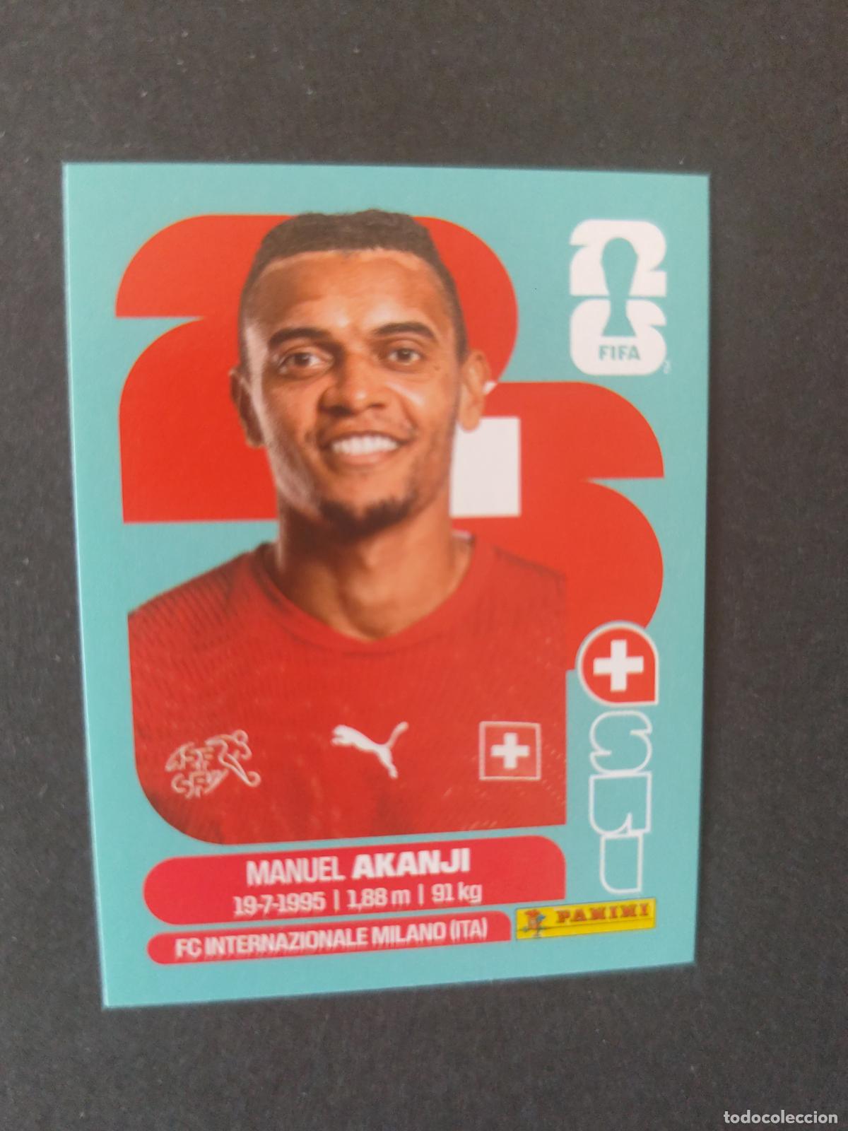 Cromos de F&uacute;tbol: SUI4 MANUEL AKANJI 4 SUIZA MUNDIAL FIFA WORLD CUP 2026 STICKER PANINI SIN PEGAR