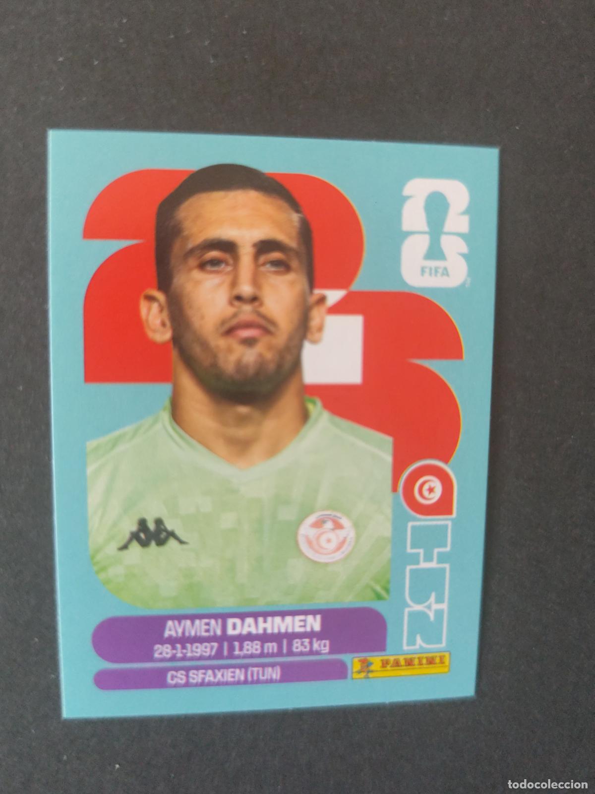 Cartes &agrave; collectionner de Football: TUN3 AYMEN DAHMEN 3 T&Uacute;NEZ MUNDIAL FIFA WORLD CUP 2026 STICKER PANINI SIN PEGAR