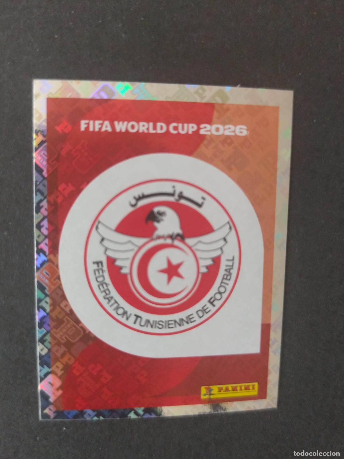 Cartes &agrave; collectionner de Football: TUN1 EMBLEM ESCUDO 1 T&Uacute;NEZ MUNDIAL FIFA WORLD CUP 2026 STICKER PANINI SIN PEGAR