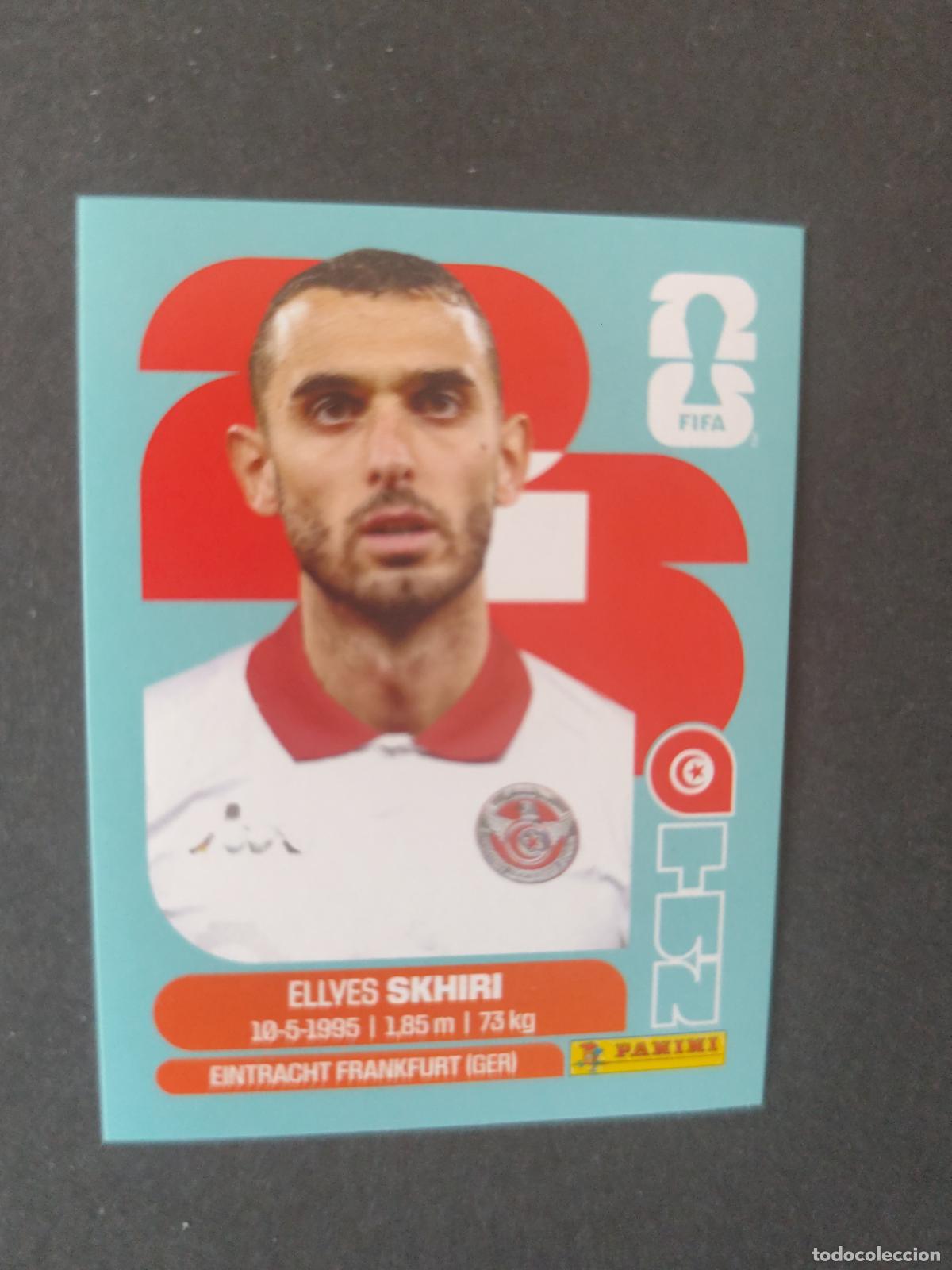 Cartes &agrave; collectionner de Football: TUN9 ELLYES SKHIRI 9 T&Uacute;NEZ MUNDIAL FIFA WORLD CUP 2026 STICKER PANINI SIN PEGAR