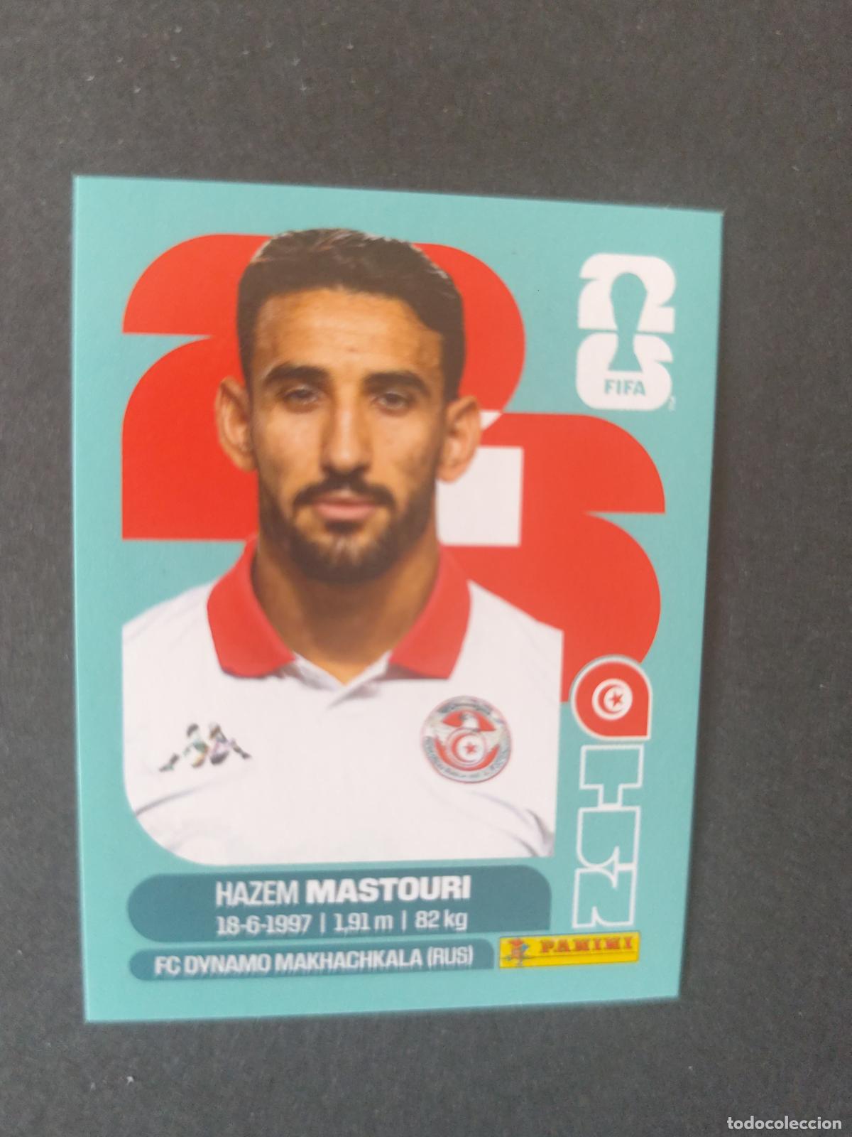 Cartes &agrave; collectionner de Football: TUN17 HAZEM MASTOURI 18 T&Uacute;NEZ MUNDIAL FIFA WORLD CUP 2026 STICKER PANINI SIN PEGAR