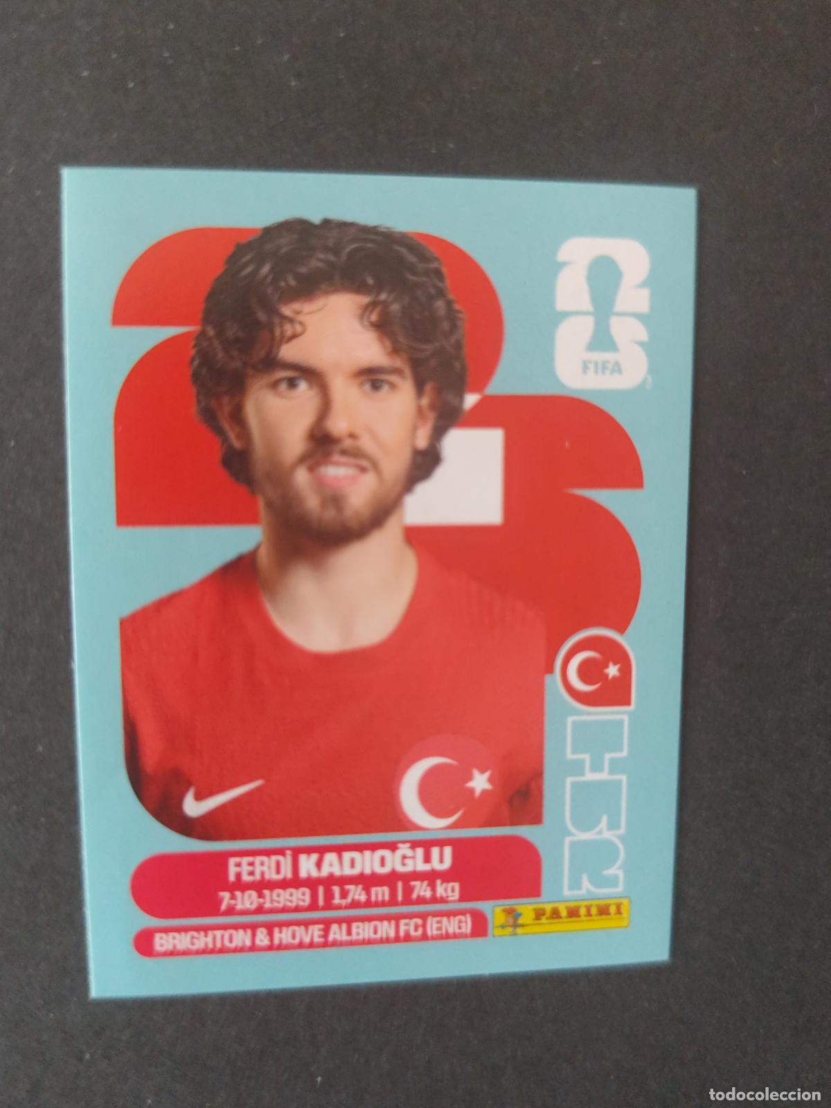 Cromos de Futebol: TUR8 FERDİ KADIOĞLU 8 TURQU&Iacute;A MUNDIAL FIFA WORLD CUP 2026 STICKER PANINI SIN PEGAR
