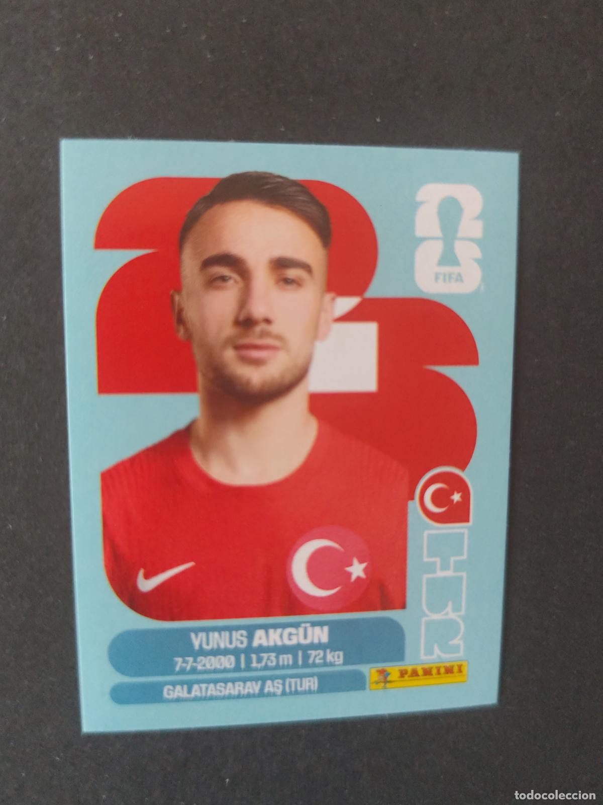 Cromos de Futebol: TUR16 YUNUS AKG&Uuml;N 16 TURQU&Iacute;A MUNDIAL FIFA WORLD CUP 2026 STICKER PANINI SIN PEGAR