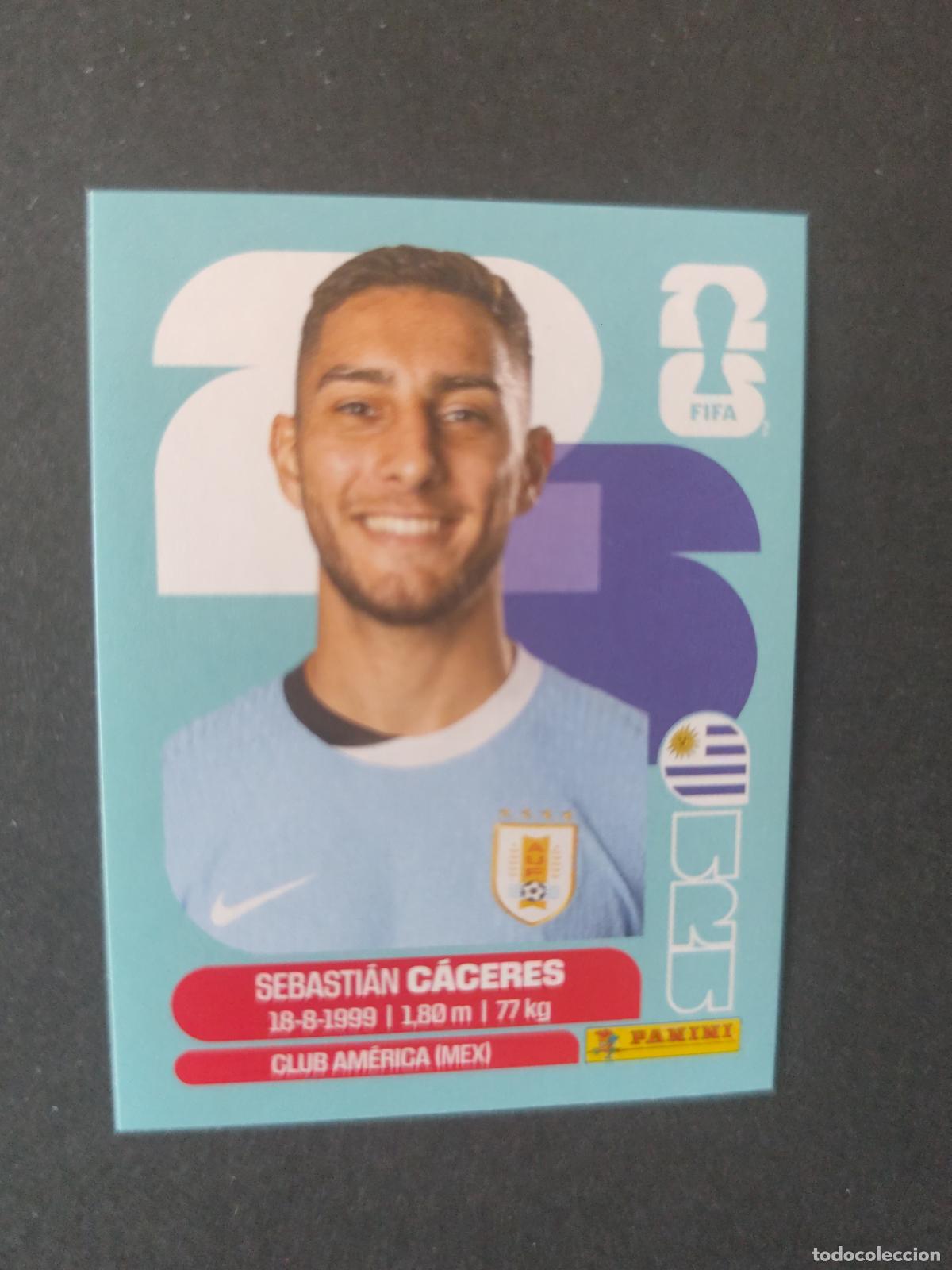 Cromos de F&uacute;tbol: URU6 SEBASTI&Aacute;N C&Aacute;CERES 6 URUGUAY MUNDIAL FIFA WORLD CUP 2026 STICKER PANINI SIN PEGAR