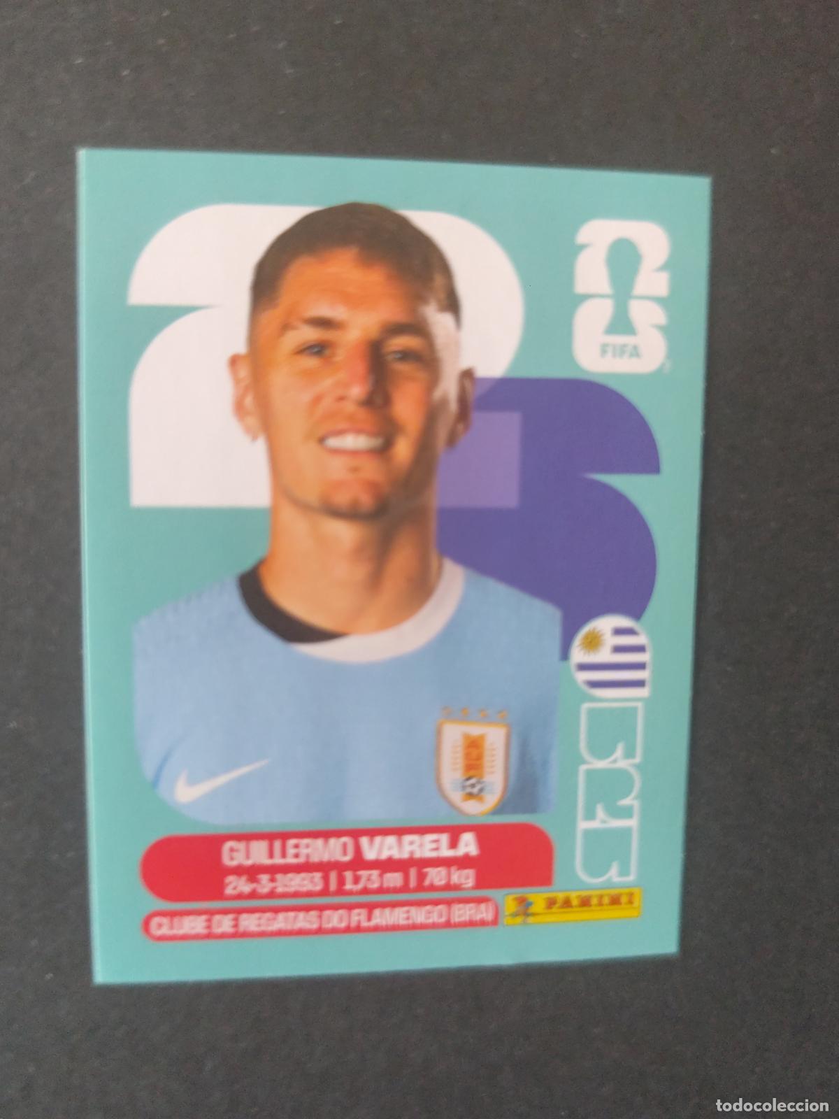 Cromos de F&uacute;tbol: URU8 GUILLERMO VARELA 8 URUGUAY MUNDIAL FIFA WORLD CUP 2026 STICKER PANINI SIN PEGAR
