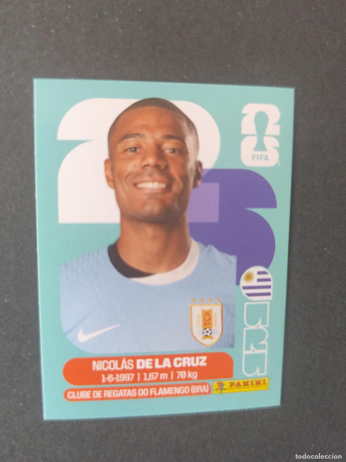 Cromos de F&uacute;tbol: URU15 NICOL&Aacute;S DE LA CRUZ 15 URUGUAY MUNDIAL FIFA WORLD CUP 2026 STICKER PANINI SIN PEGAR