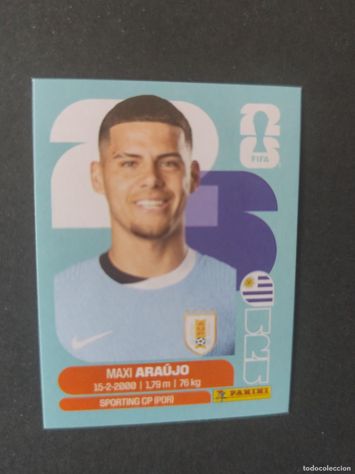 Cartes &agrave; collectionner de Football: URU16 MAXI ARA&Uacute;JO 16 URUGUAY MUNDIAL FIFA WORLD CUP 2026 STICKER PANINI SIN PEGAR