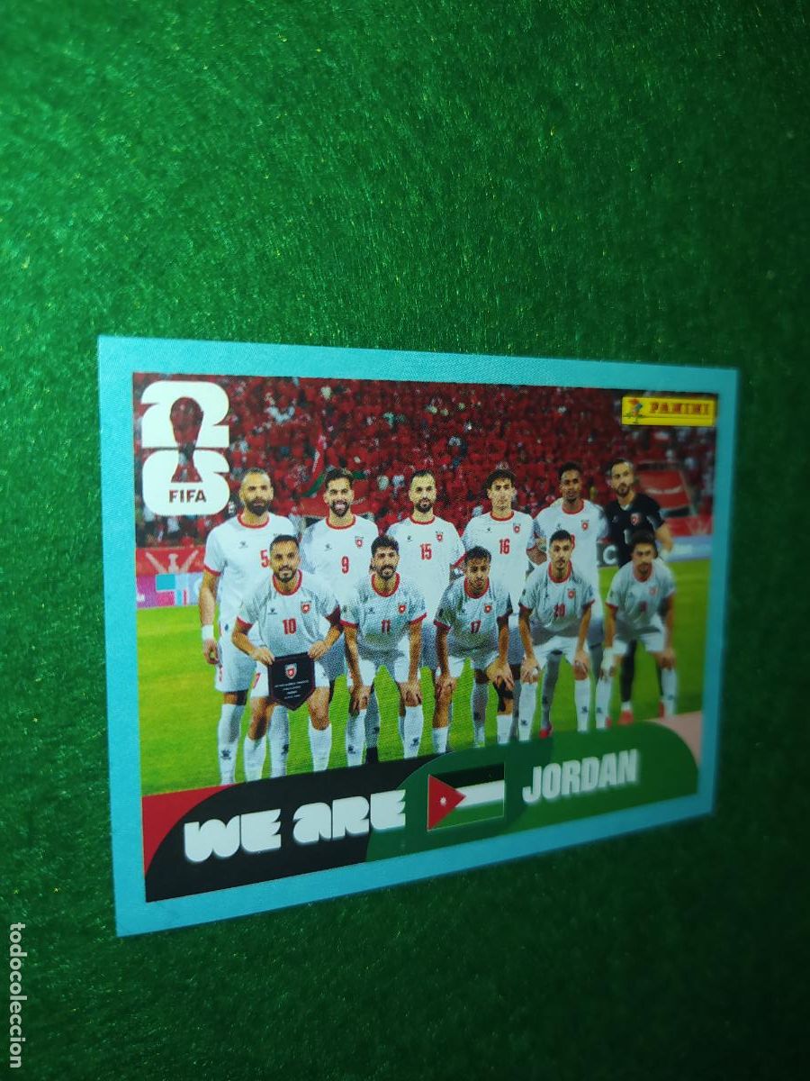 Cromos de F&uacute;tbol: OFFICIAL STICKER COLLECTION WORLD CUP MUNDIAL 2026 - JORDANIA N&ordm; 13 ONCE INICIAL