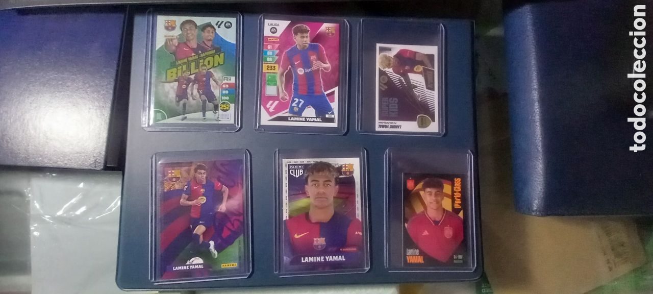 Cromos de F&uacute;tbol: Lote C 6 CARDS LAMINE YAMAL PANINI