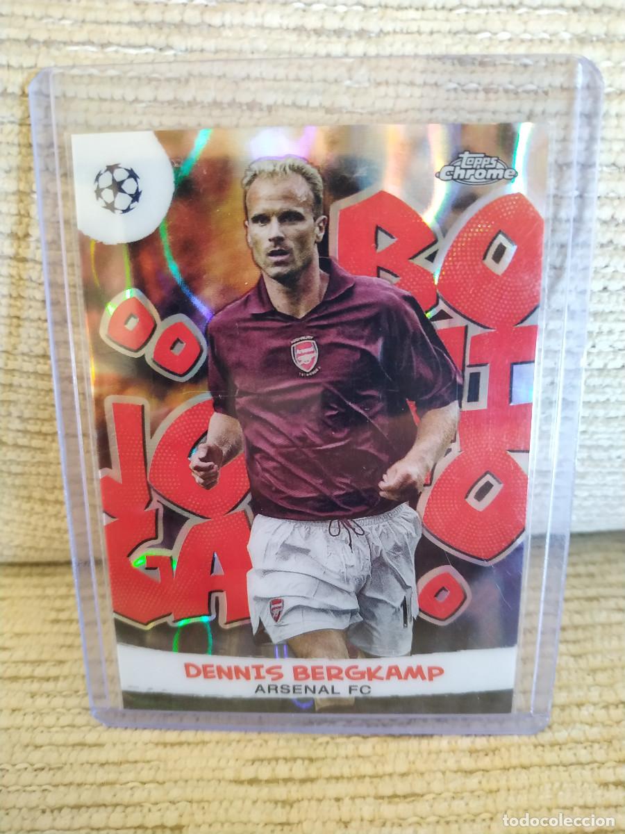 Cromos de F&uacute;tbol: Dennis Bergkamp. Arsenal. Case Hit. Joga Bonito. Topps