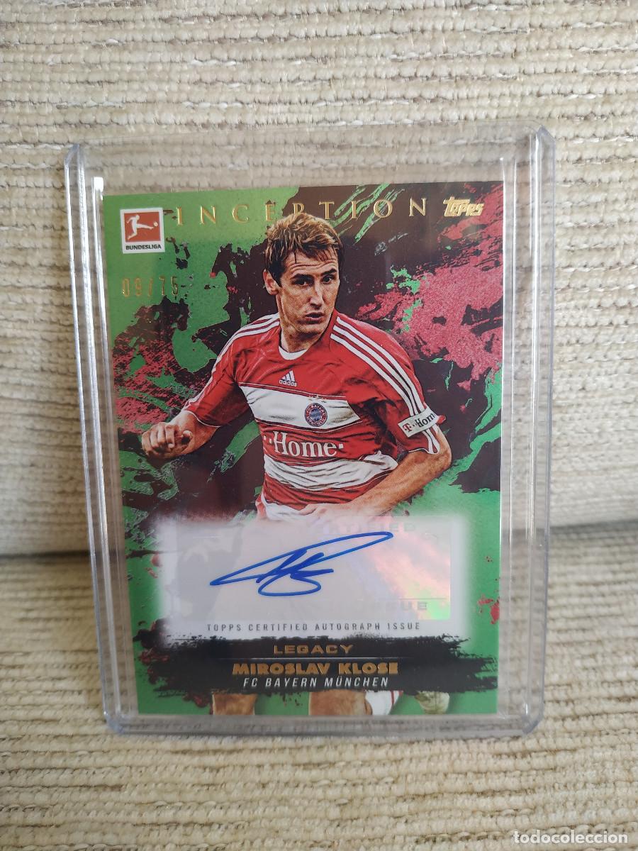 Fu&szlig;ball-Sticker: Miroslav Klose. Auto Card. Bayern. Inception Legacy /75