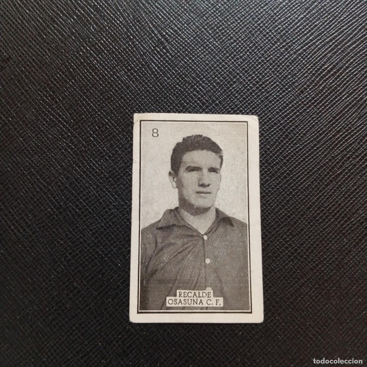 Fu&szlig;ball-Sticker: 8 RECALDE OSASUNA GRAFICAS BRASIL 1956 1957 FUTBOL LIGA 56 57 - SIN PEGAR - A29 PG42