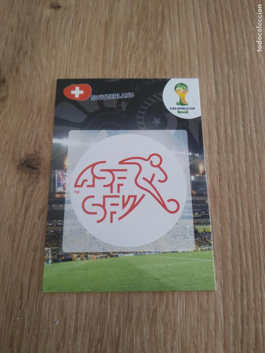 Fu&szlig;ball-Sticker: ESCUDO LOGO SUIZA CROMO FUTBOL PANINI ADRENALYN 2014 WORLD CUP COPA DEL MUNDO