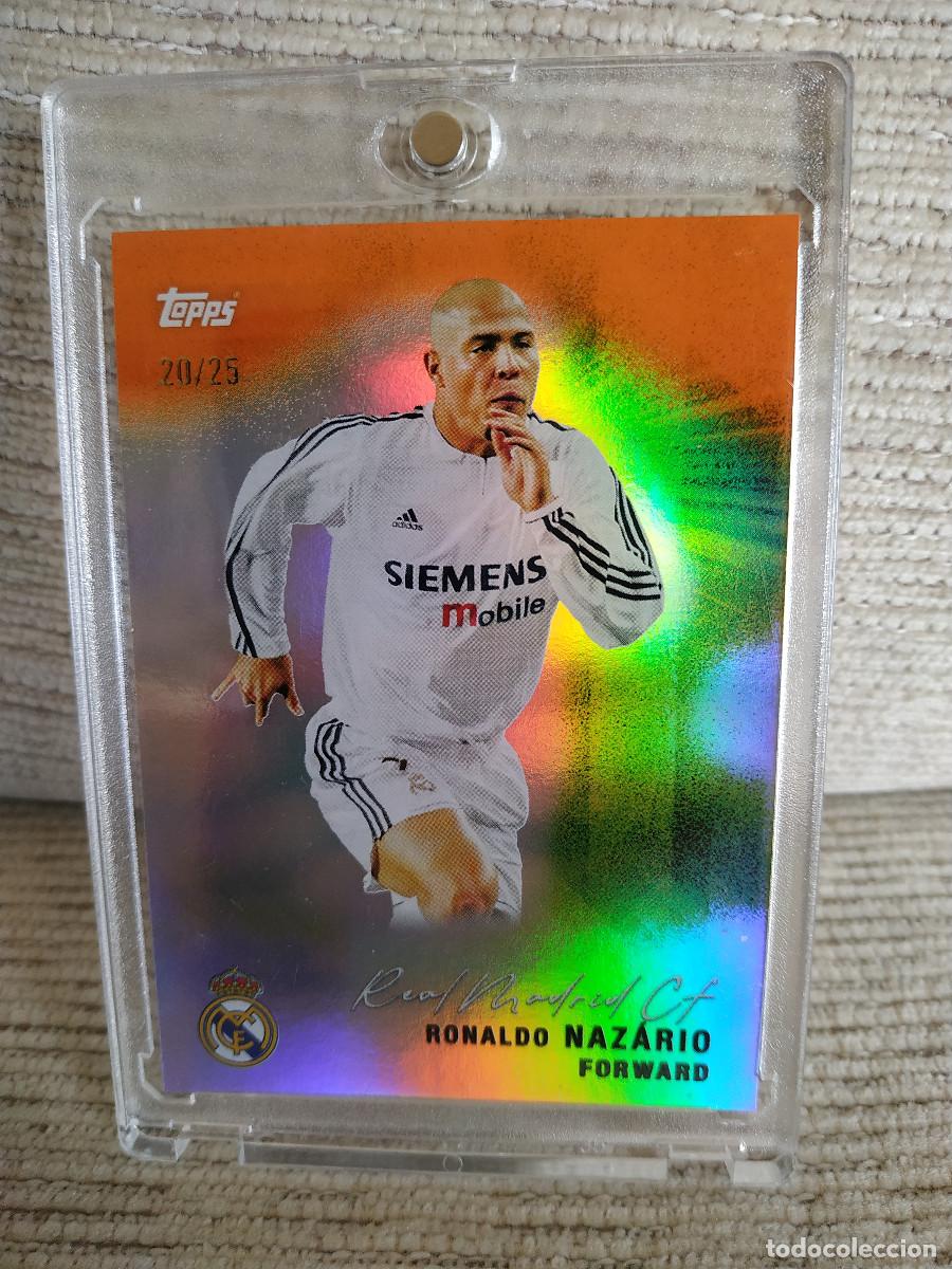 Fu&szlig;ball-Sticker: Ronaldo Nazario. Real Madrid. Topps Team Set. /25