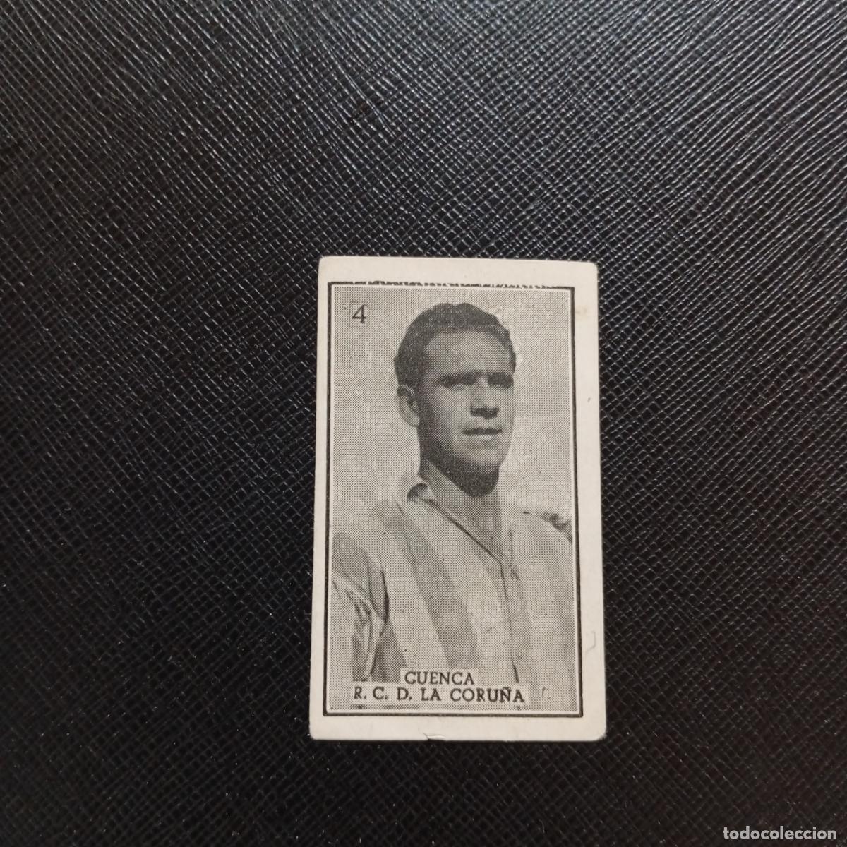 Fu&szlig;ball-Sticker: 4 CUENCA DEPORTIVO CORU&Ntilde;A GRAFICAS BRASIL 1956 1957 FUTBOL LIGA 56 57 - SIN PEGAR - A29 PG43