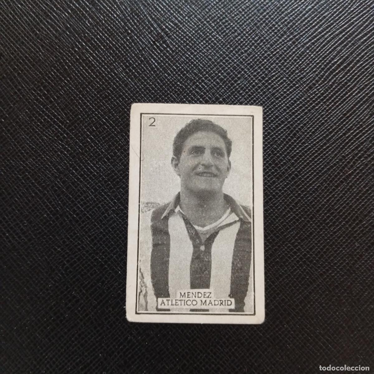 Fu&szlig;ball-Sticker: 2 MENDEZ AT MADRID GRAFICAS BRASIL 1956 1957 FUTBOL LIGA 56 57 - SIN PEGAR - A29 PG44